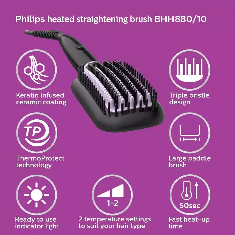 Щітка-випрямляч Phillips BHH880 StyleCare Essential