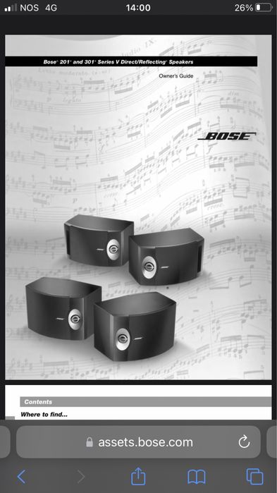 BOSE III serie v impecáveis