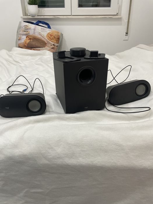 Colunas bluetooth com subwoofer e controlo sem fio