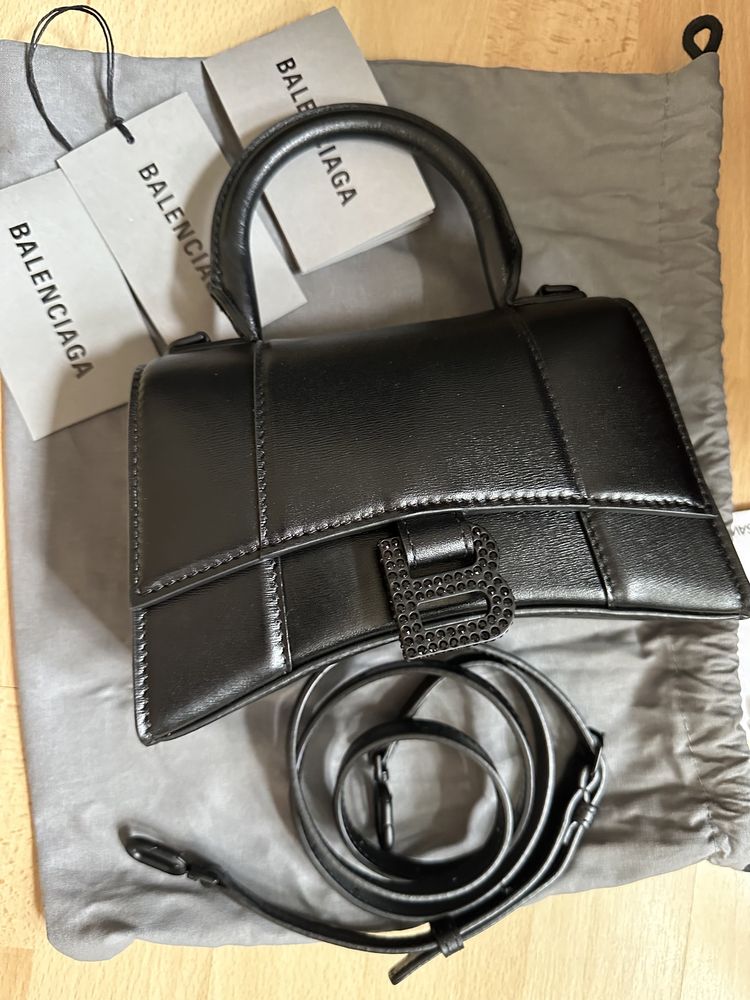 Balenciaga hourglass xs logo Swarovski