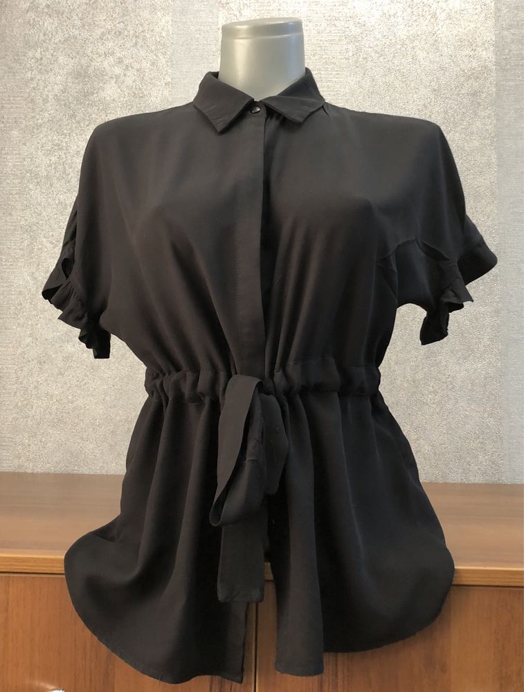 Чорна блуза Vila, 100% віскоза