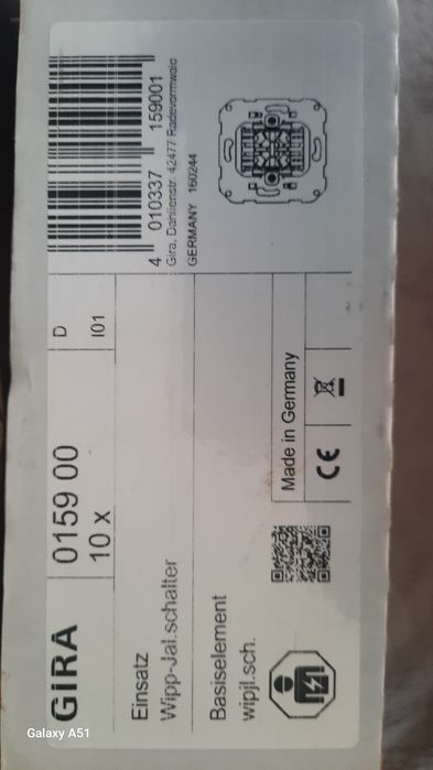 10× Podtynkowy łącznik żaluzjowy kołyskowy 10 A 250 V~ do montażu podt