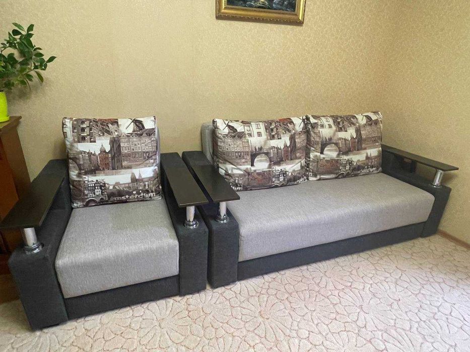 Розкладний диван з розкладним кріслом