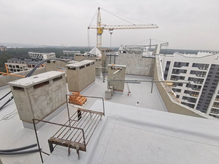 Монтаж ПВХ мембраны. Кровельные работы. Ремонт плоской крыши.