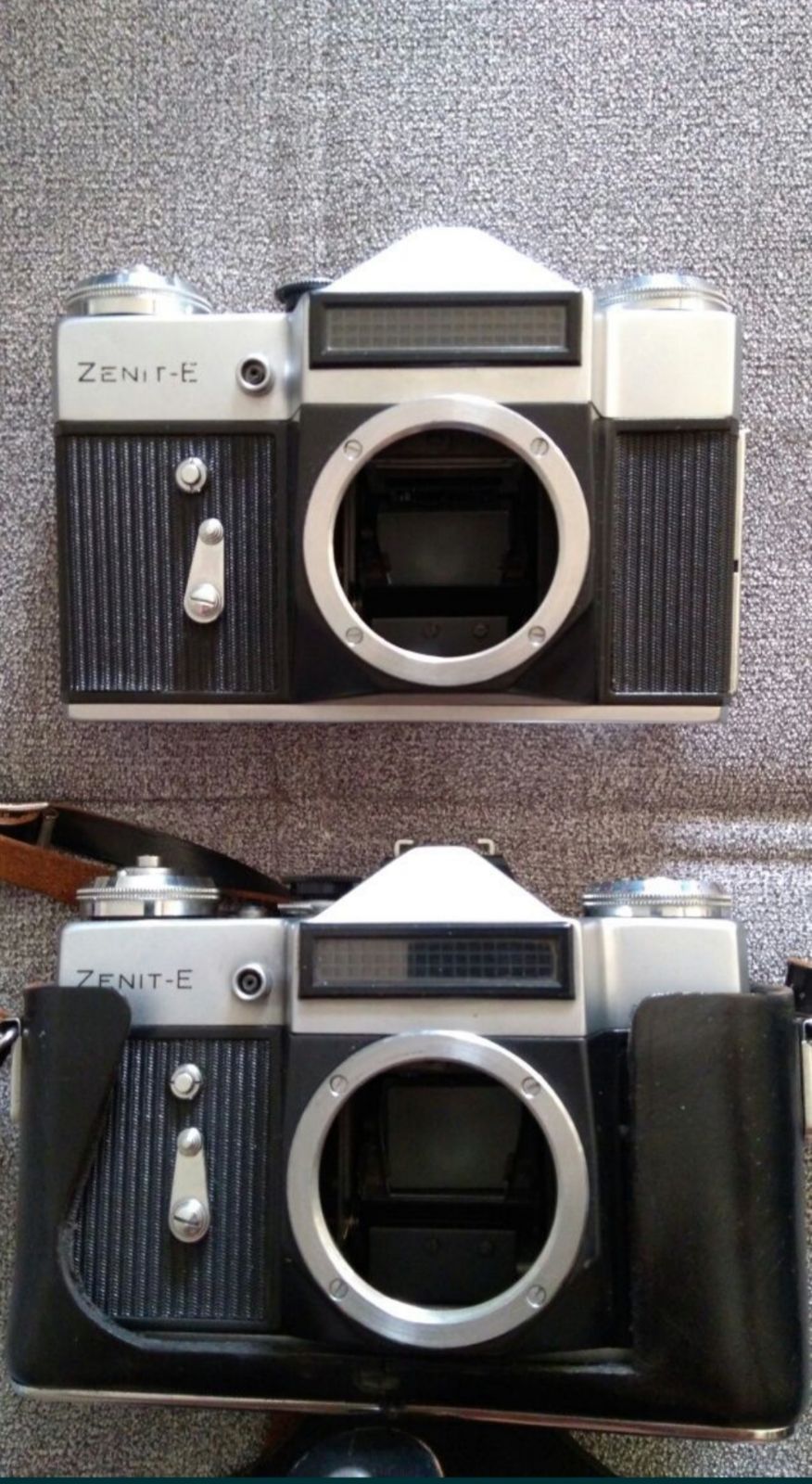 Zenit, Zenith E,body 2 sztuki aparat vintage kolekcja