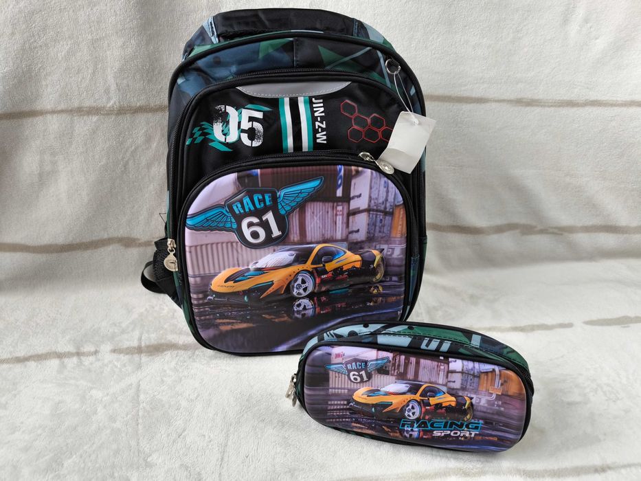 Рюкзак детский школьный для мальчика с пеналом