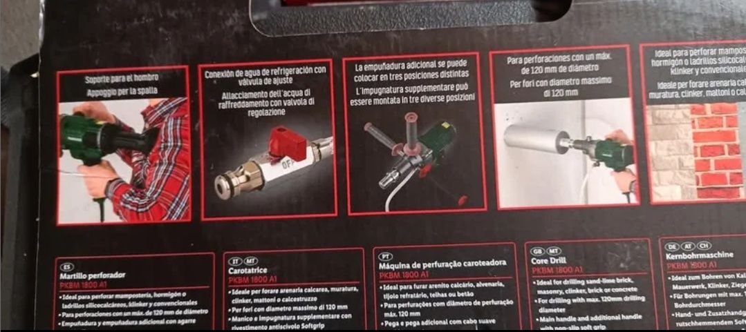 Máquina de perfuração Parkside (nova + garantia)