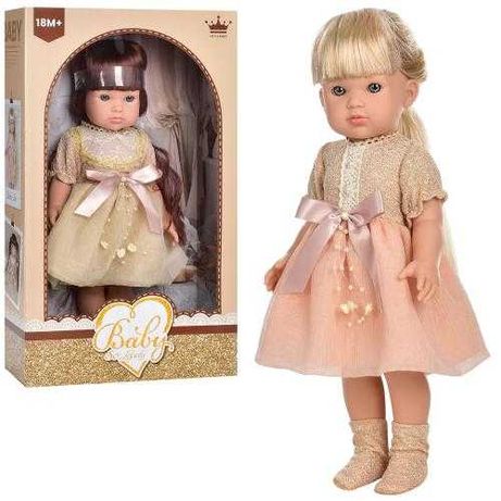 Лялька кукла Пупс з волоссям Реборн в дизайнерському одязі 235-1-2