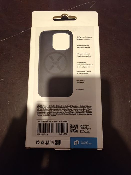 Etui FIXED MagFlow do iPhone 16 niebieski