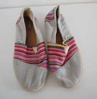 Toms buty esparyle szare z wstawka 35