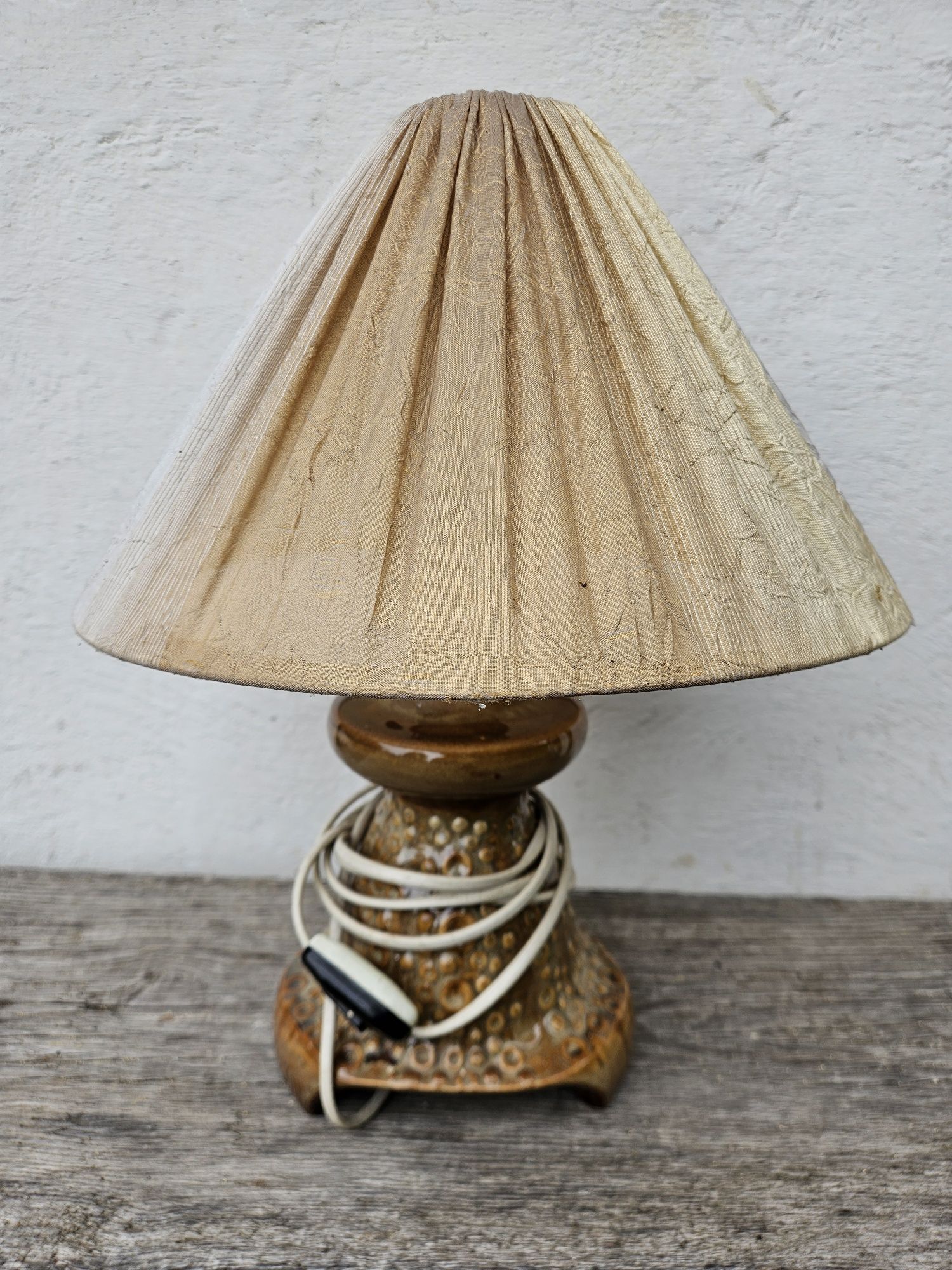 Lampka prl Mirostowice ceramika