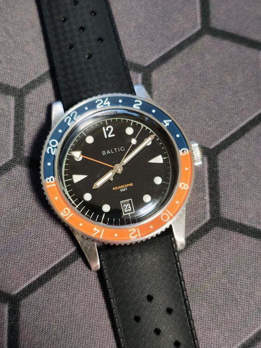 Baltic Aquascaphe GMT Orange z bransoletą BOR