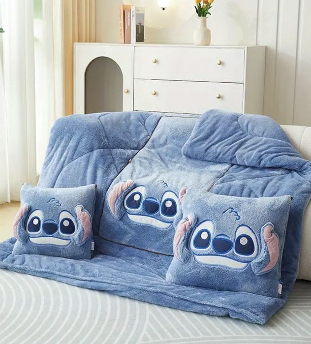 Conjunto 2 em 1 almofada + manta (cobertor/Edredão)