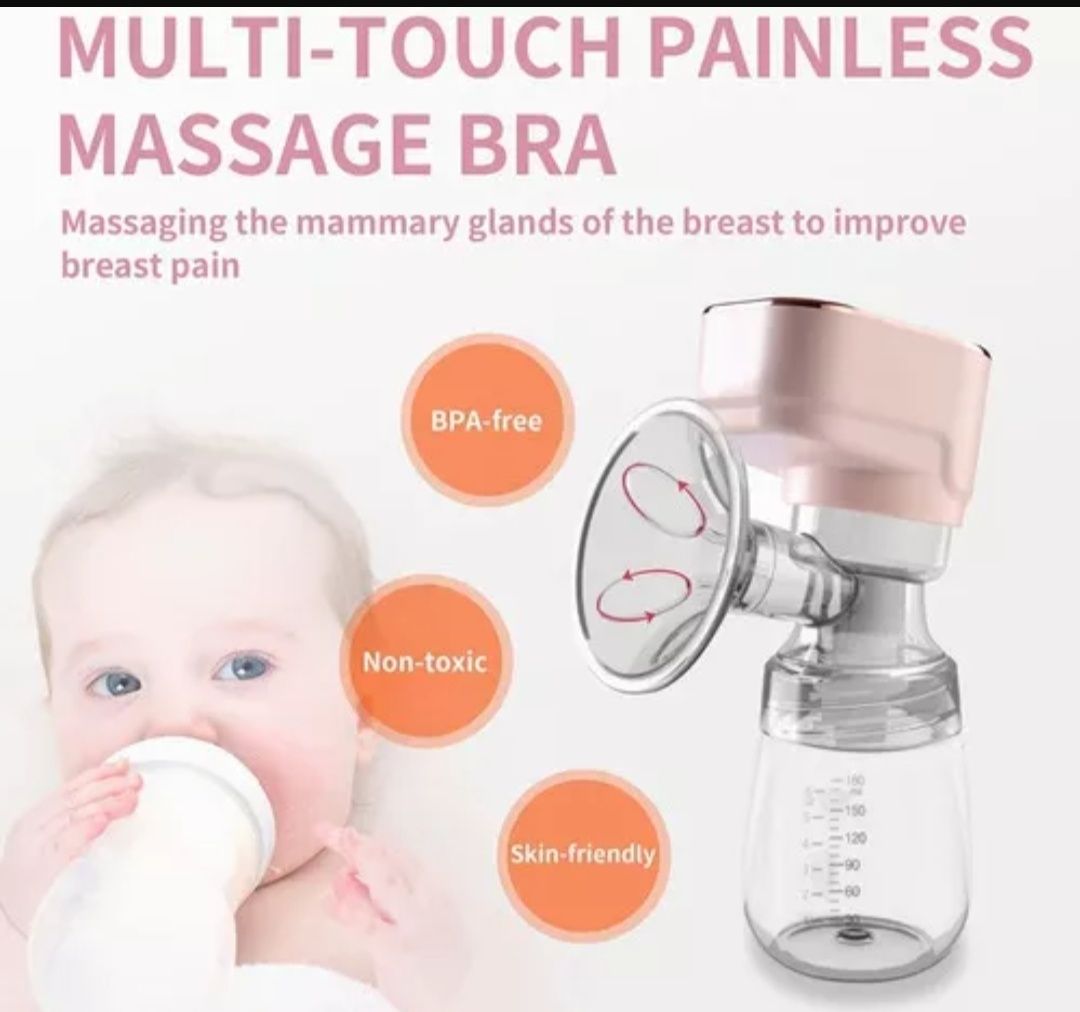 Портативний бездротовий молоковідсмоктувач Breast Pump DQ-290