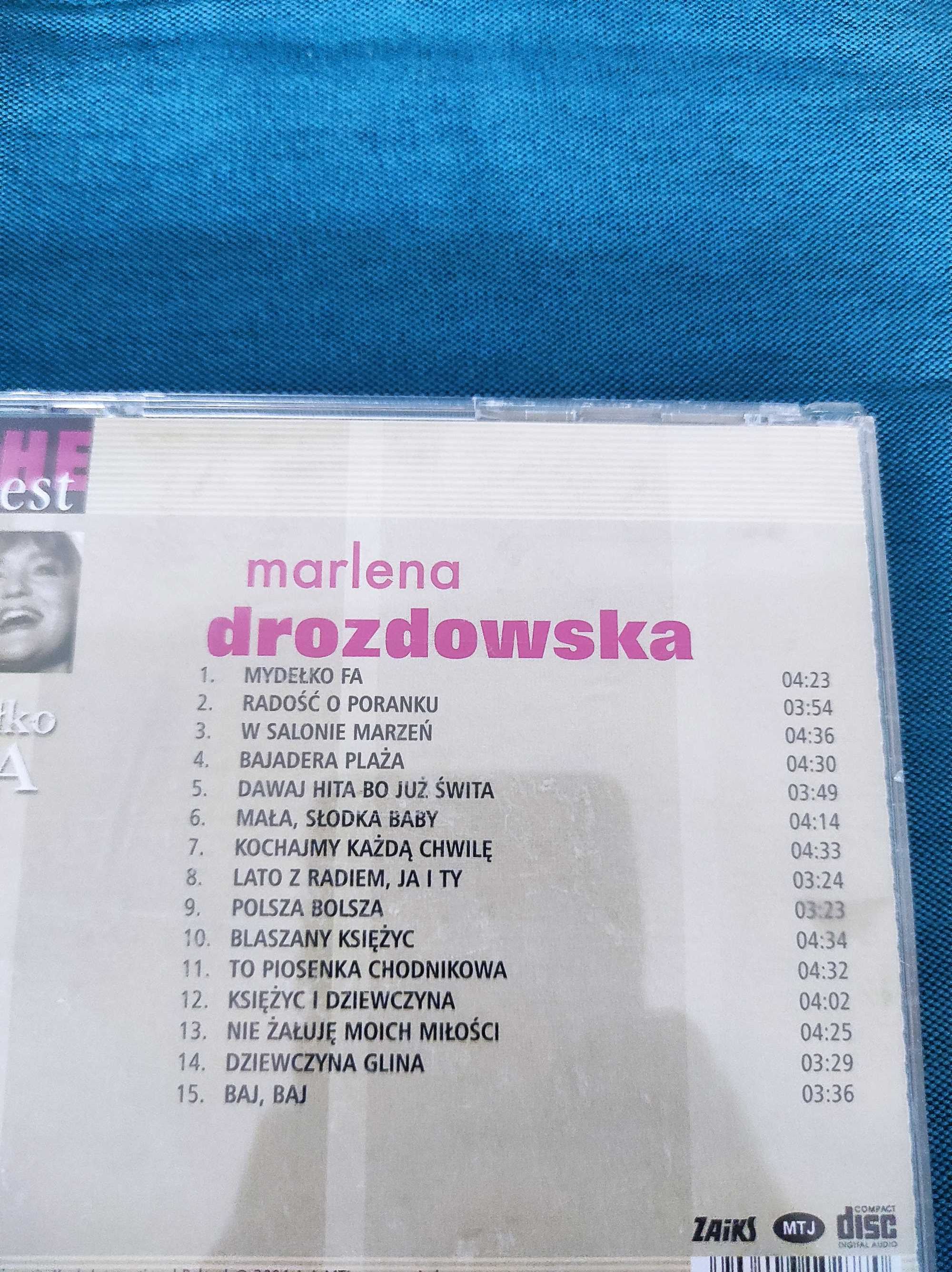 The Best Marlena Drozdowska Mydełko Fa Piosenki CD Utwory