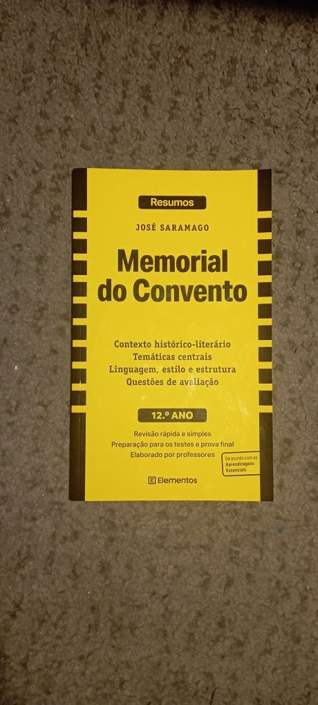 Resumos da Obra "Memorial do Convento"  de José Saramago
