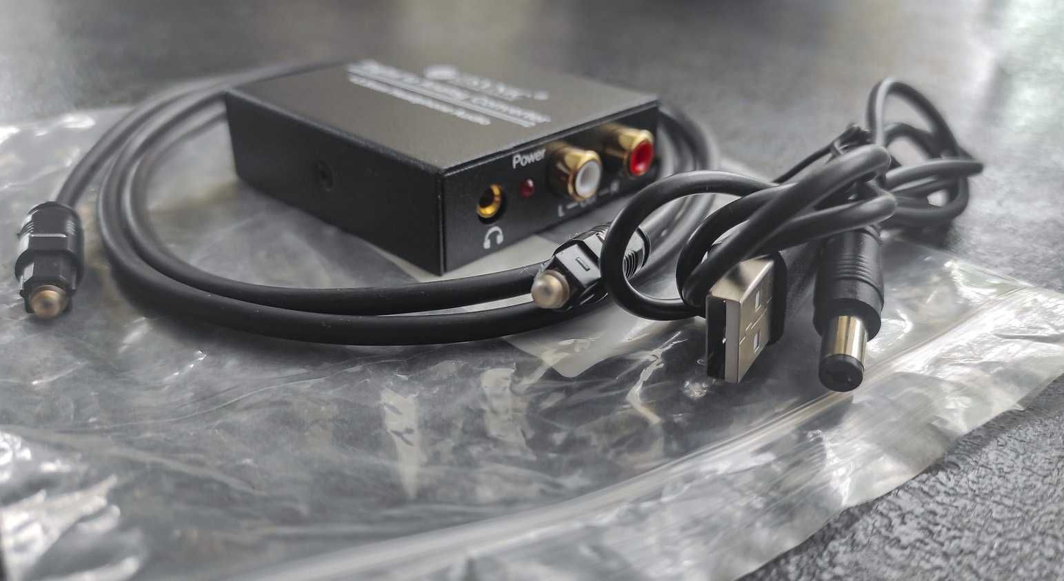 Конвертер декодер звука с цифрового оптического в аналоговый тюльпаны