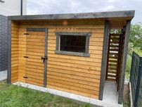 domek narzedziowy / nowoczesny / plaski dach / domek / domki /schowek