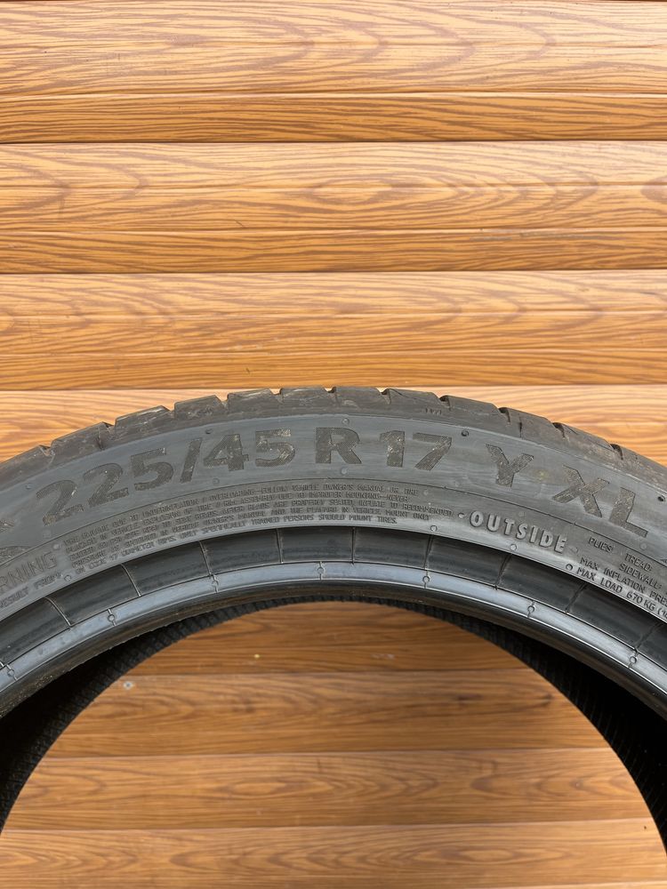 225/45/17 Continental Premium Contact 7 2024r wysyłka!