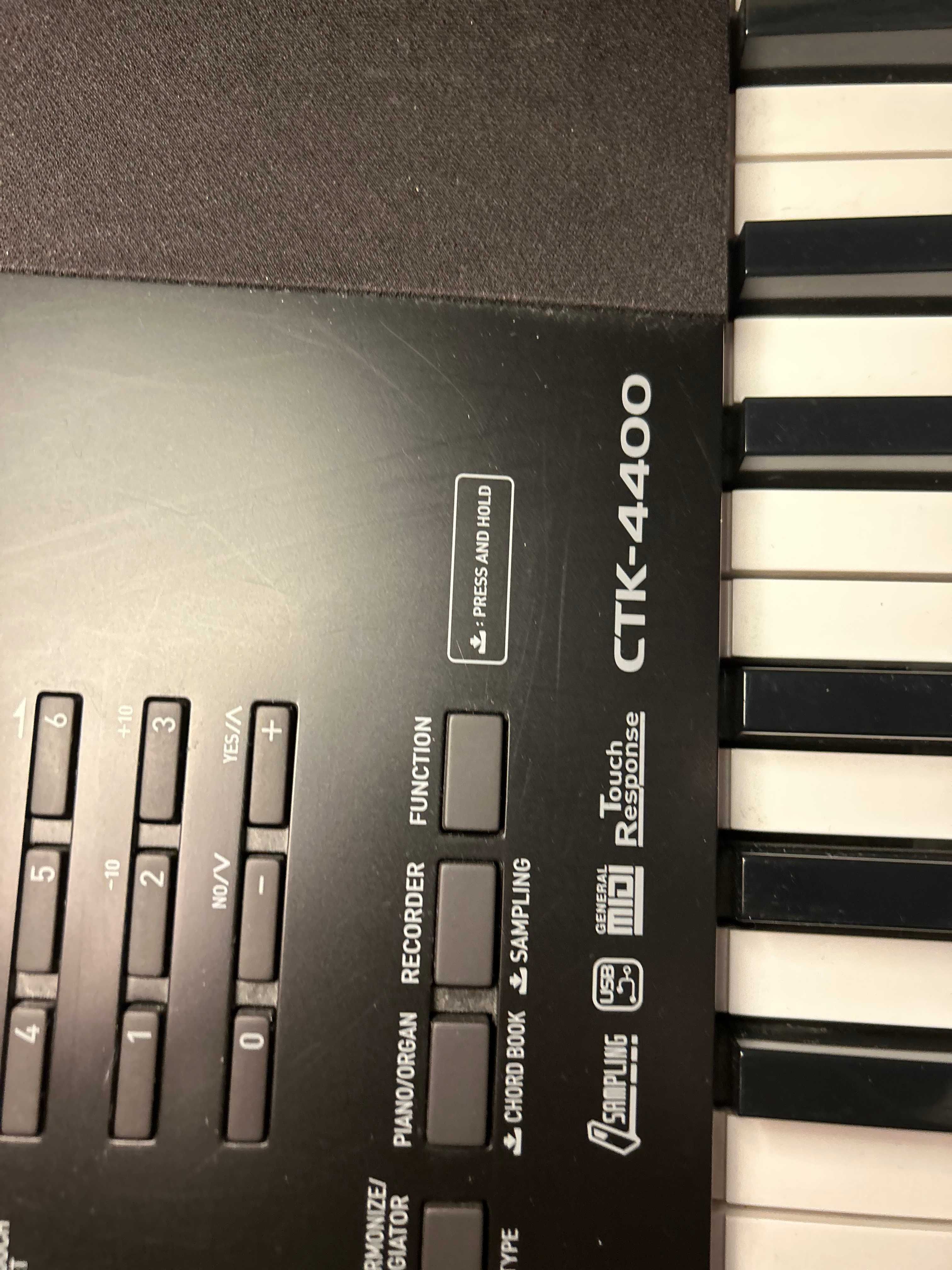 Keyboard Casio CTK 4400 + statyw i zasilacz