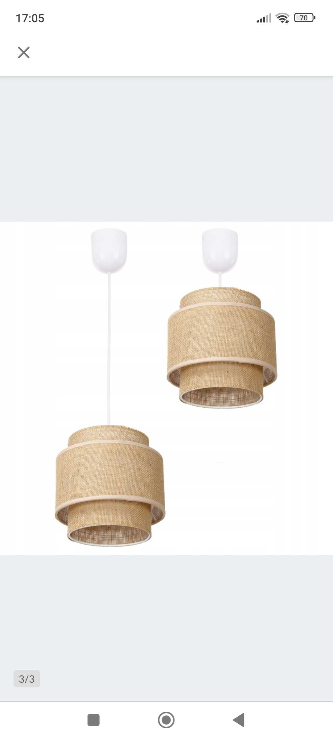 Lampy Boho juta nowe