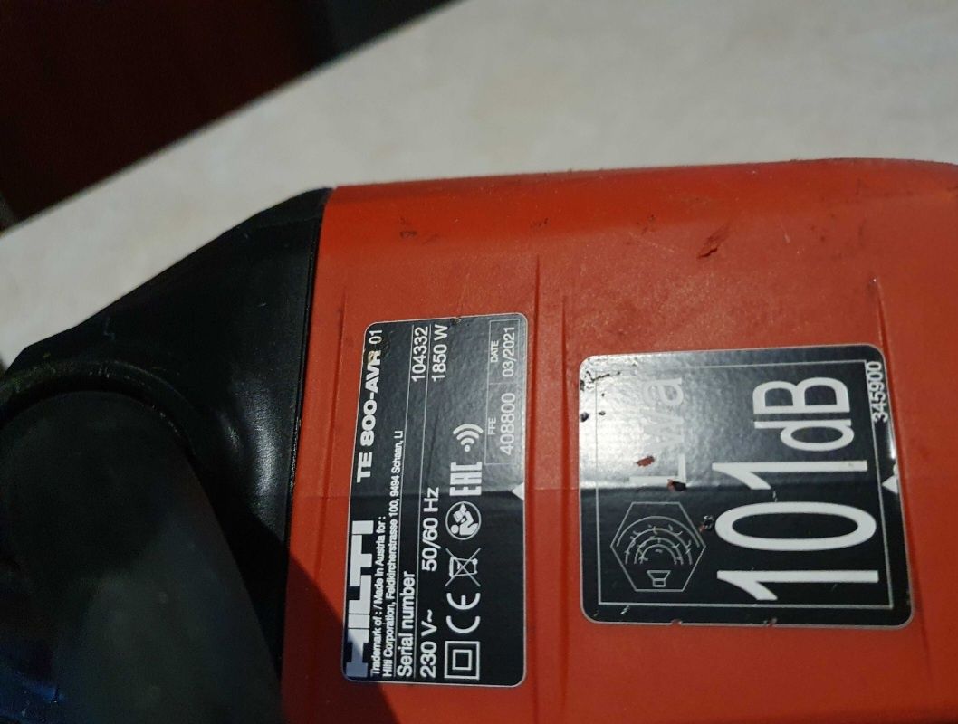 Młot udarowy Hilti  TE 800-AWR