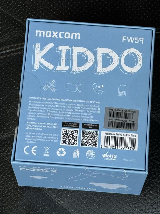 Maxcom FW59 Kiddo 4G Smartwatch dla dziecka Niebieski Wideo GPS SOS