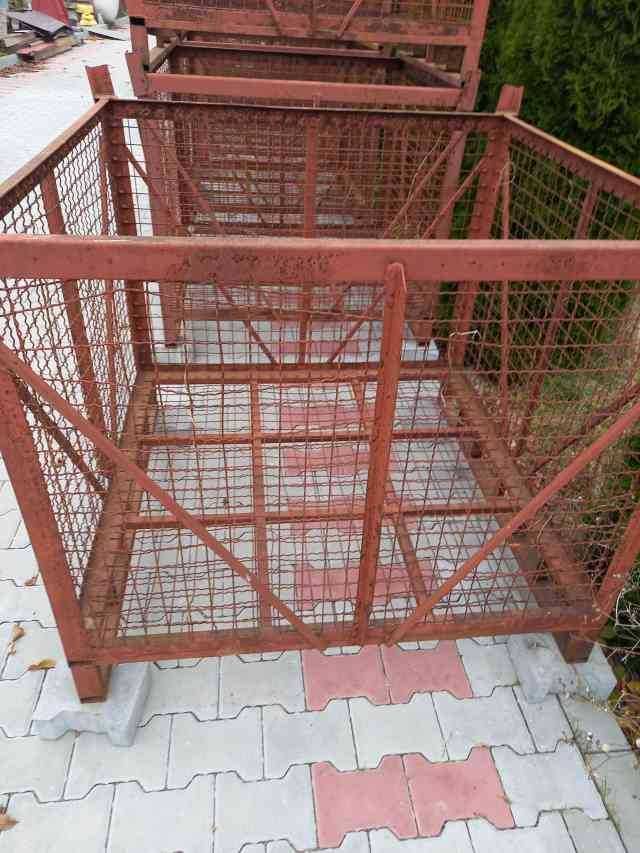 Kosz stalowy paletowy siatkowy