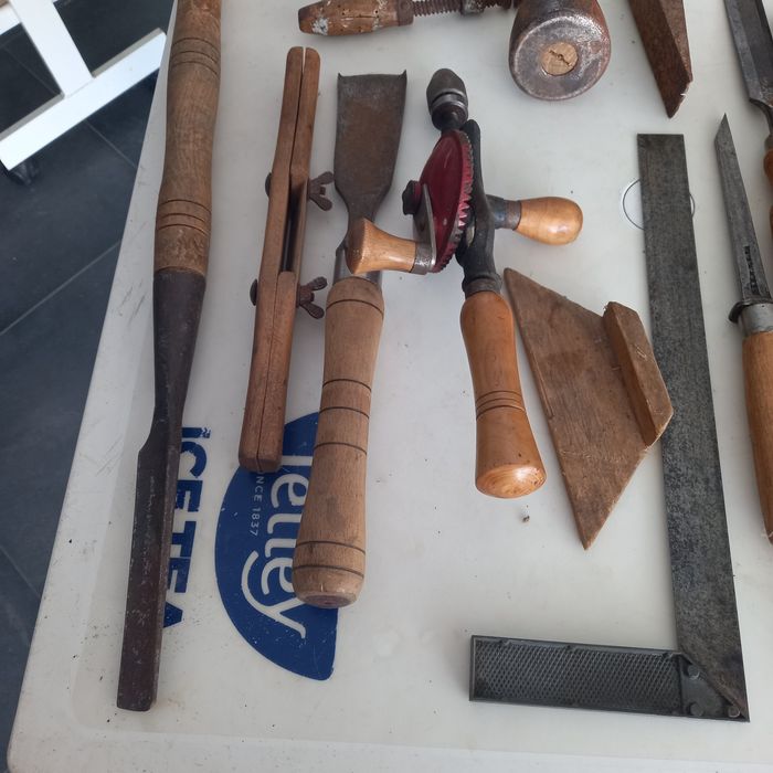 Conjunto de ferramentas carpintaria marcenaria