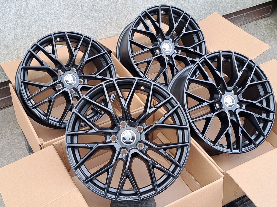 Alufelgi SKODA 18' 5x100 Scala Rapid Fabia Kamiq Roomster CA20 MATT