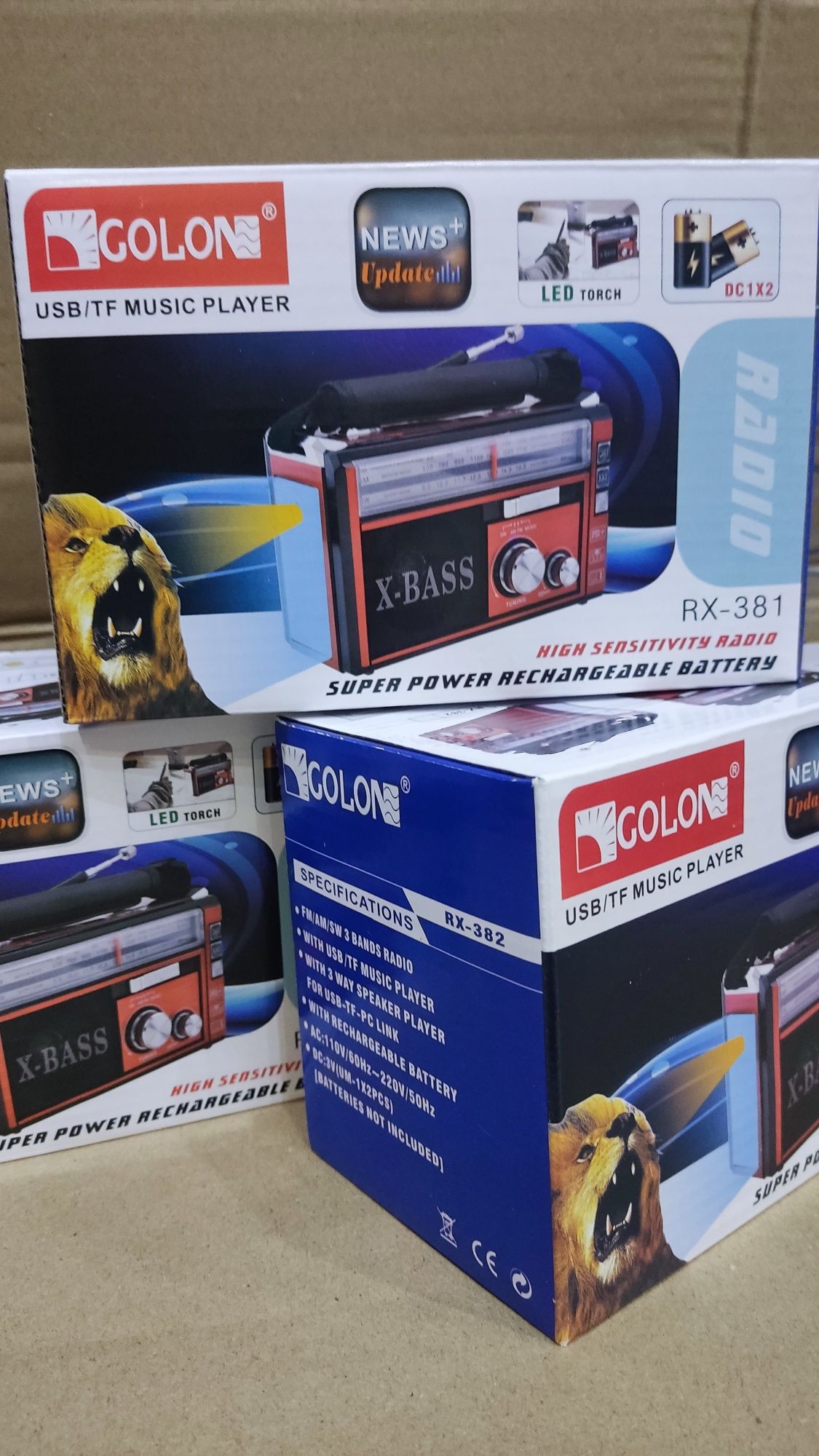 Радиоприемник аккумуляторе сети радио Golon RX-381 радиоприймач rx 382