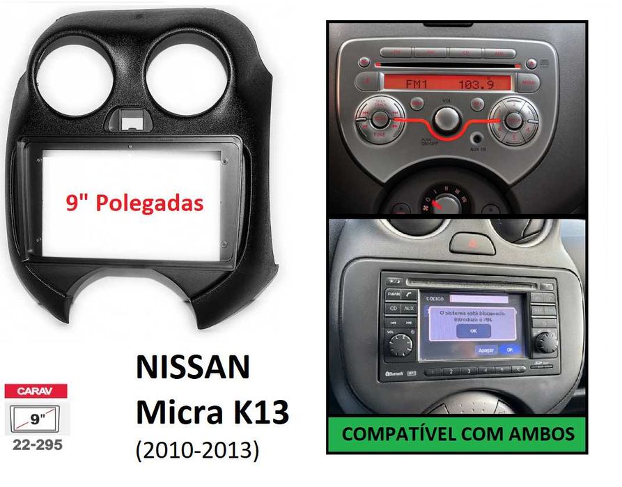 (NOVO) Rádio 2DIN • NISSAN Micra • K12 K13 • Android GPS [4+32GB]