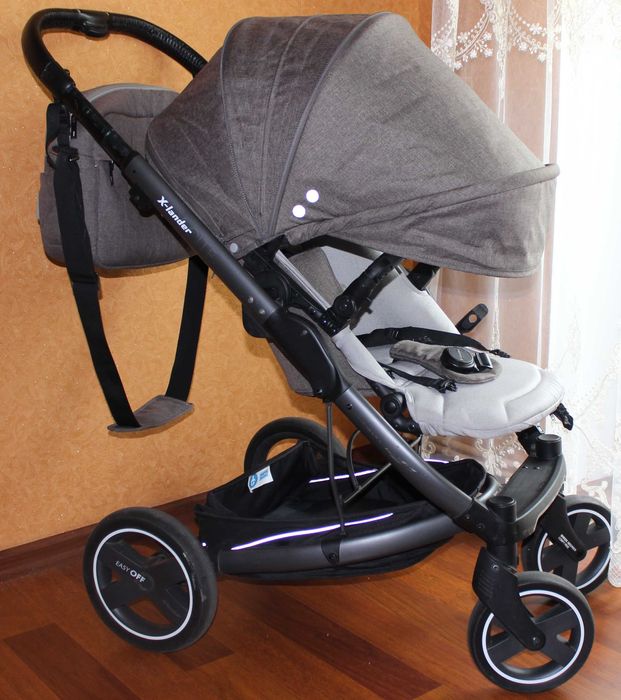 Коляска 2 в 1 X-Lander X-Pulse Evening Grey в гарному стані