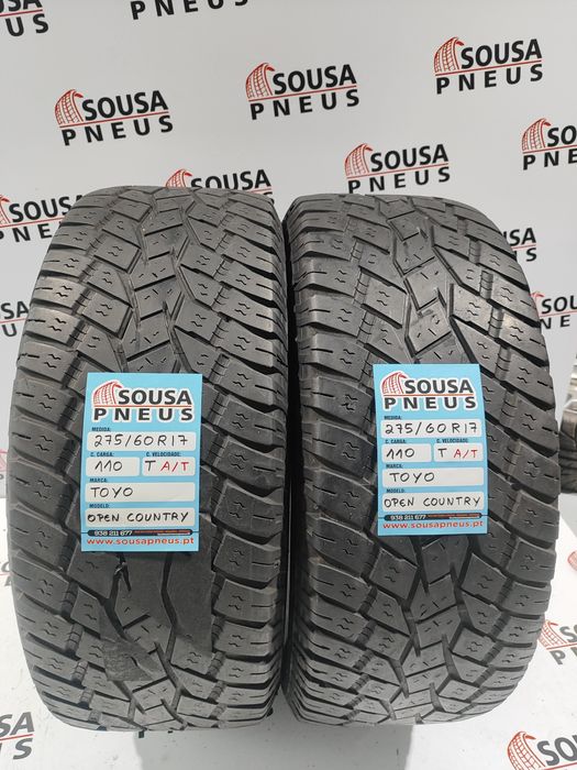 2 pneus semi novos 275-60R17 Toyo - Oferta dos portes