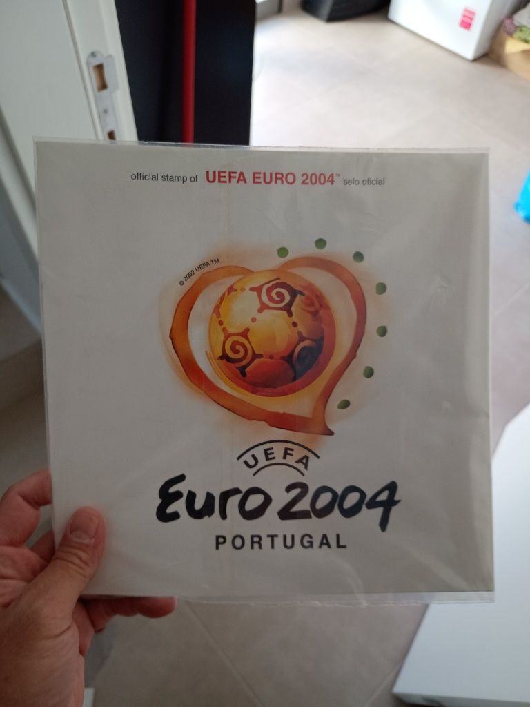 Carteira de selos coleção Euro 2004 selada