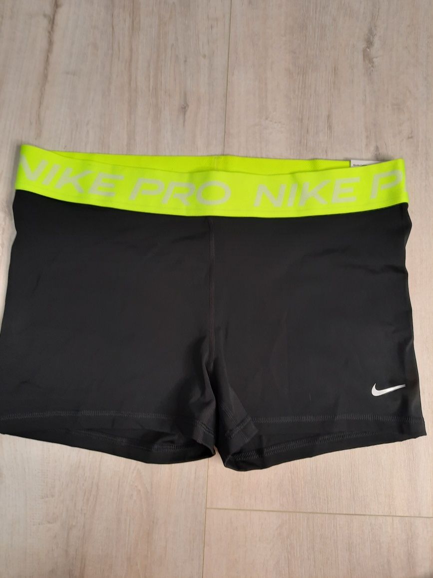 Оригінальні жіночі шорти Nike Pro 365 Short Black Yellow (CZ9857-013)