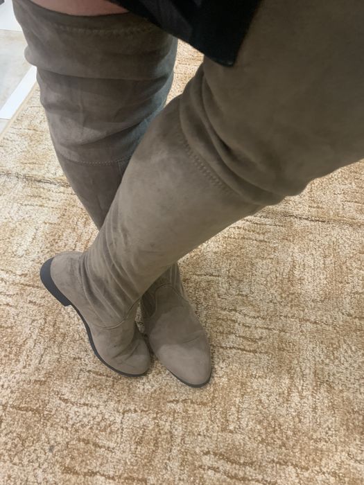 Чоботи ботфорти р.38 (24см)