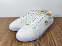 Lyle & Scott trampki sneakersy męskie modne białe UK 12 46 30cm
