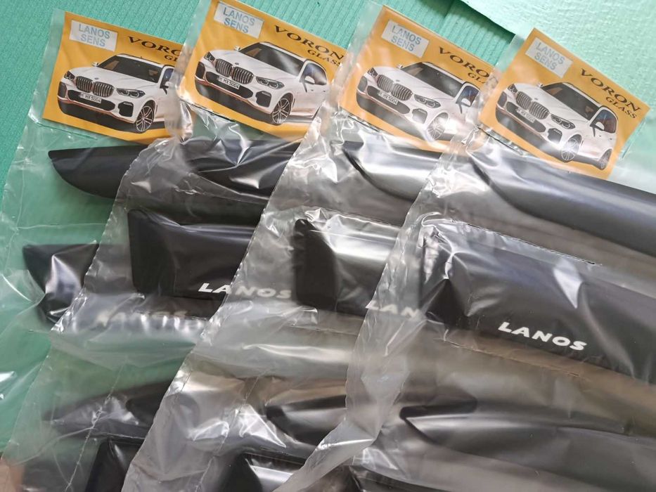 Вітровики , дефлектори комплект 4 штуки Daewoo Lanos, Sens