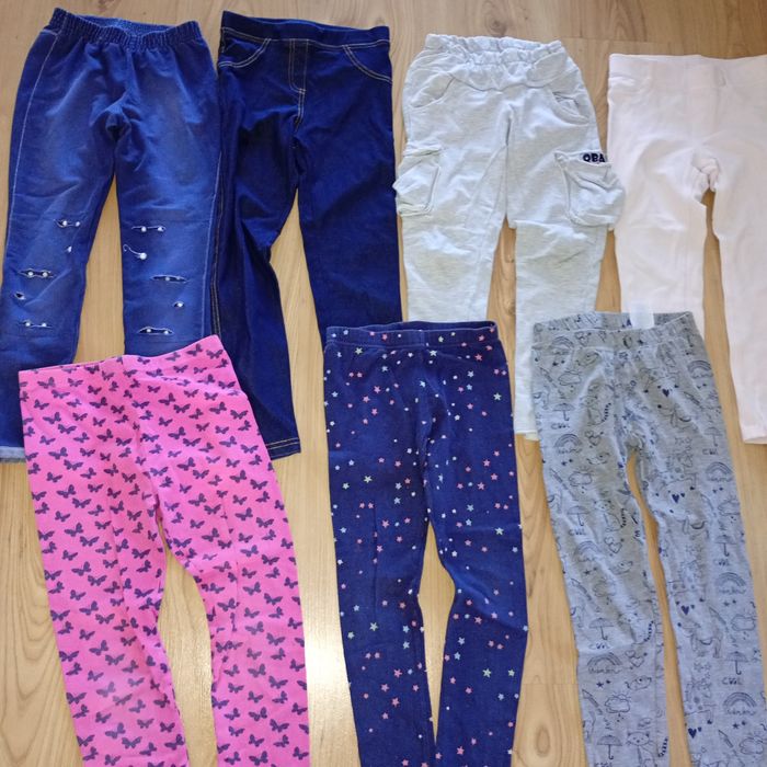 Paka 122 spodnie leginsy