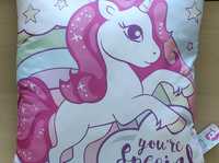 almofada decorativa shimmer & shine e unicornio
