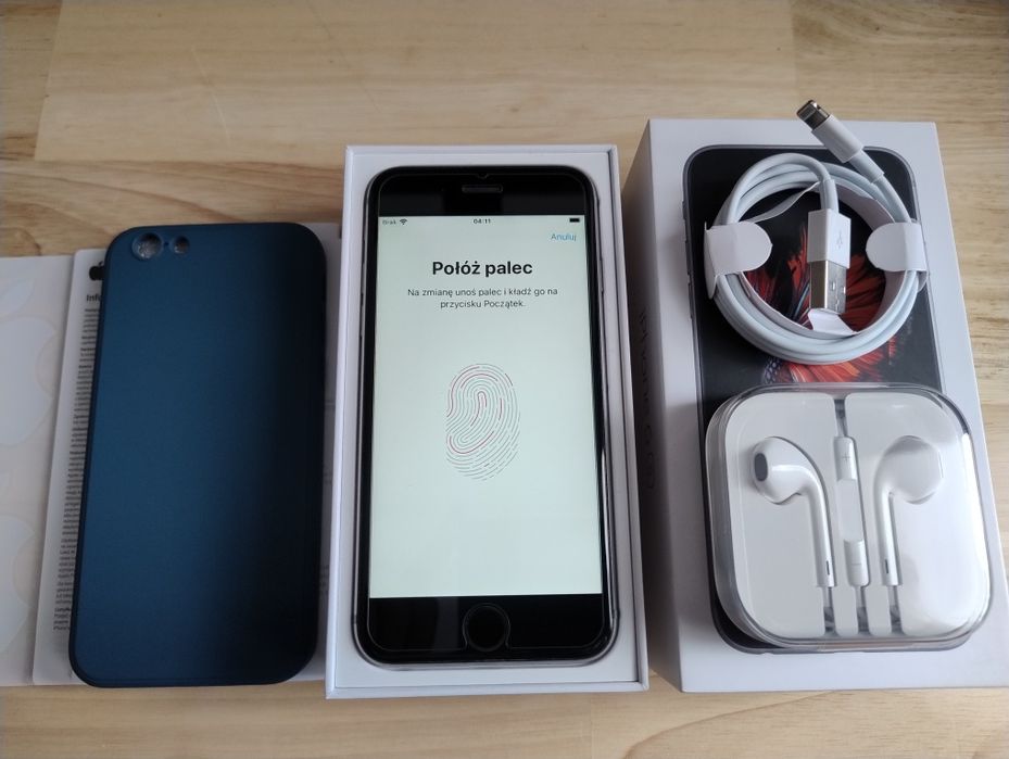 iPhone 6S 32GB Space Gray + case + sluchawki + kondycja 100%
