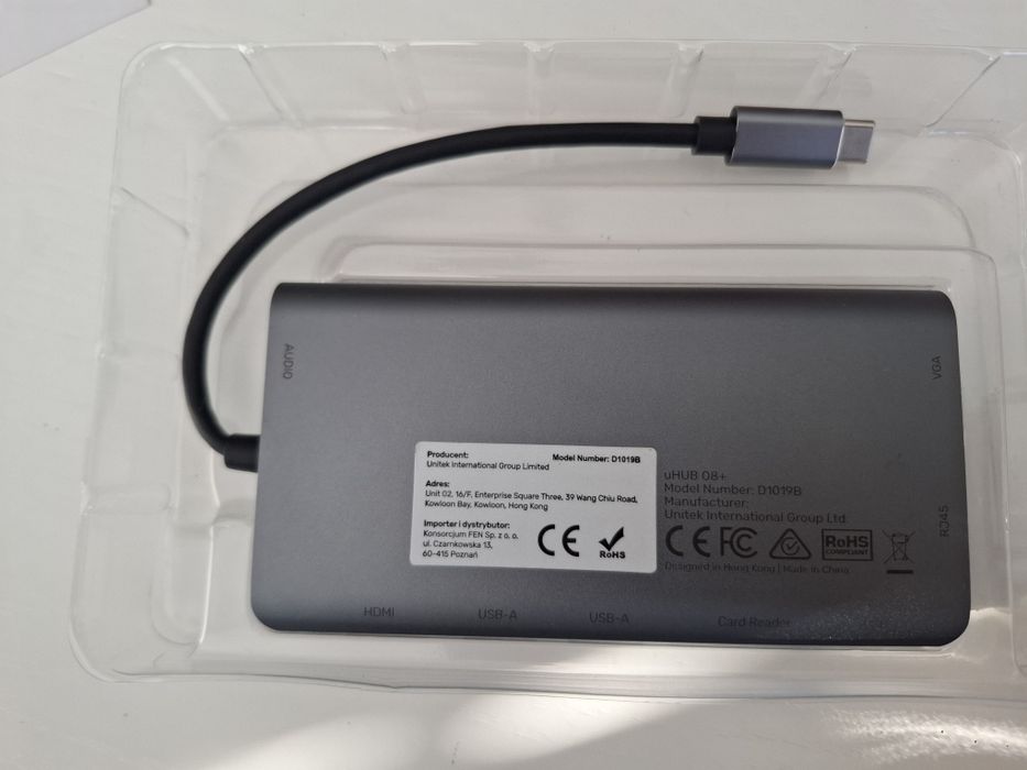 Hub USB 3.1 UNITEK uHUB 08+