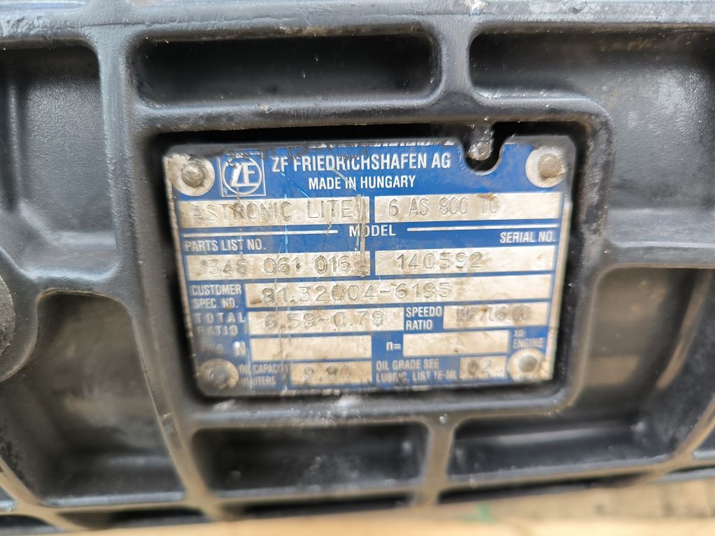 Коробка КПП MAN TGL EURO 5/6 автомат розборка запчастини  6 AS 800 TO