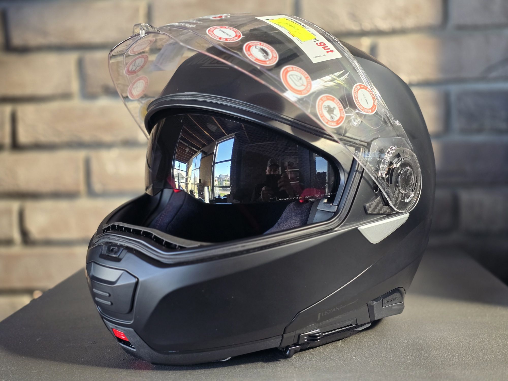 Kask z podnoszoną szczęką Nolan N 100-5 czarny mat L