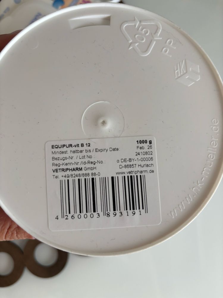Equipur vit B12 witamina B12 dla koni 1 kg