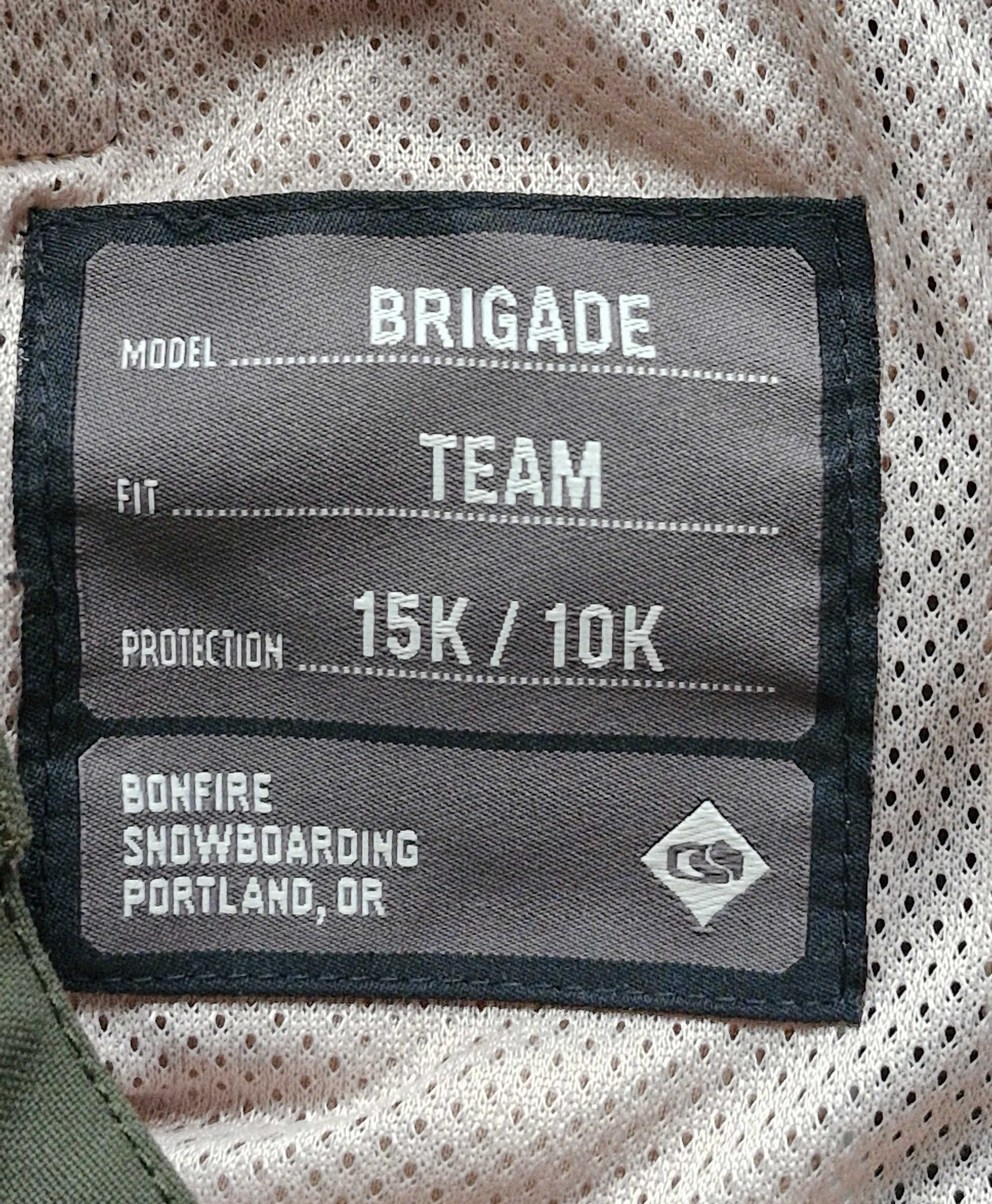 Spodnie snowboardowe Bonfire Brigade Team męskie zimowe jak nowe