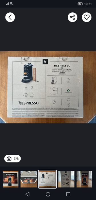 Máquina Café Nexpresso Citiz Como Nova + Capsula Reutilizável em Inox