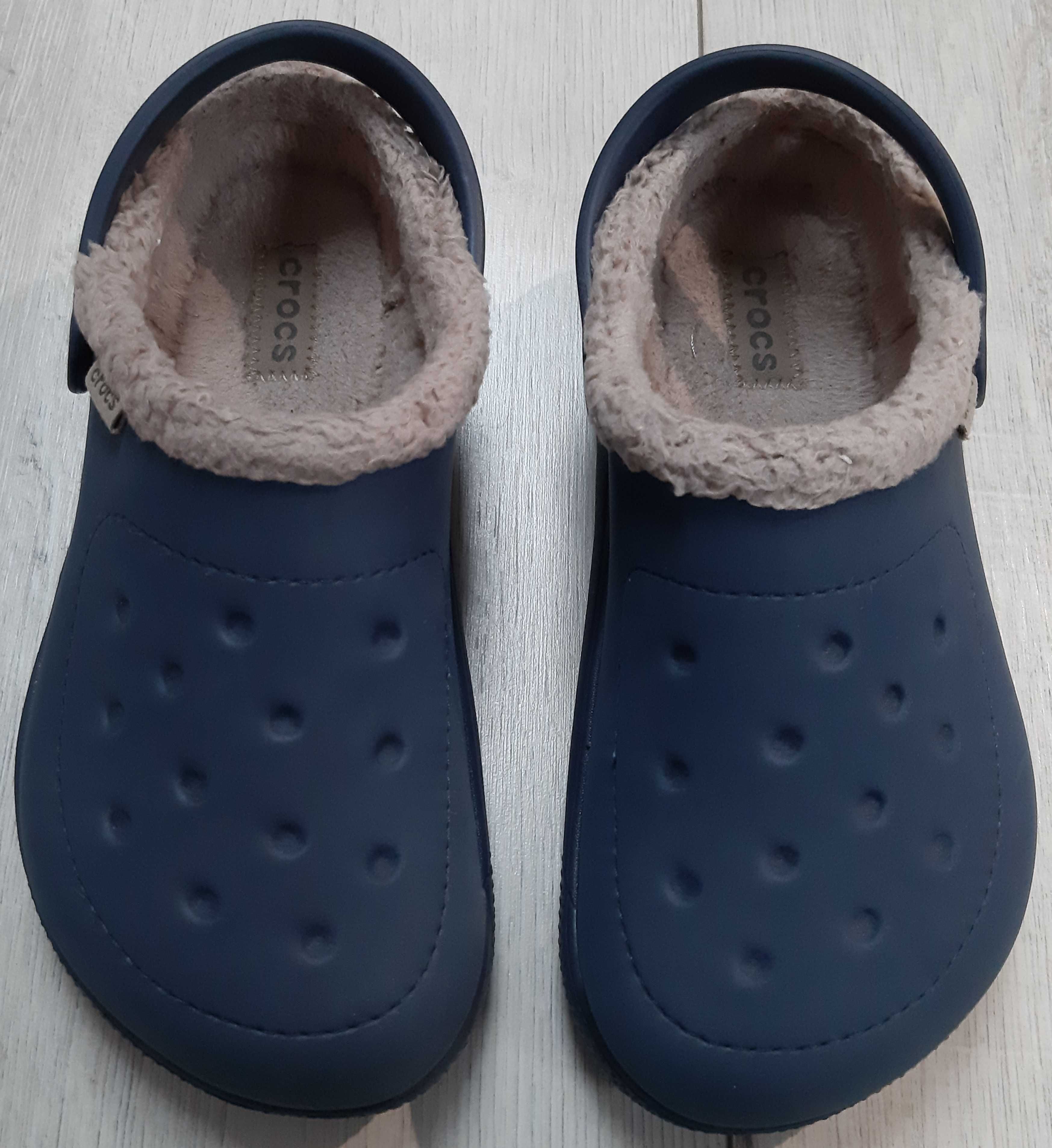 Crocs J2 klapki ocieplane chłopiec 22cm zimowe