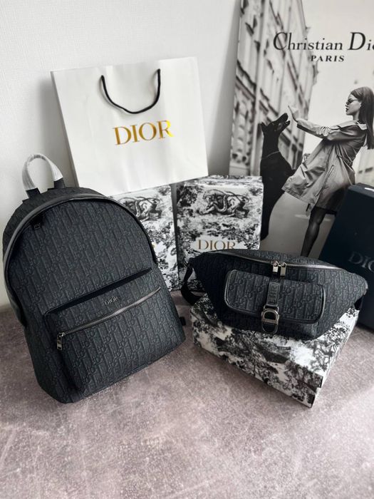 Рюкзак Dior, сумка Christian Dior, чорний рюкзак Dior, бананка Dior